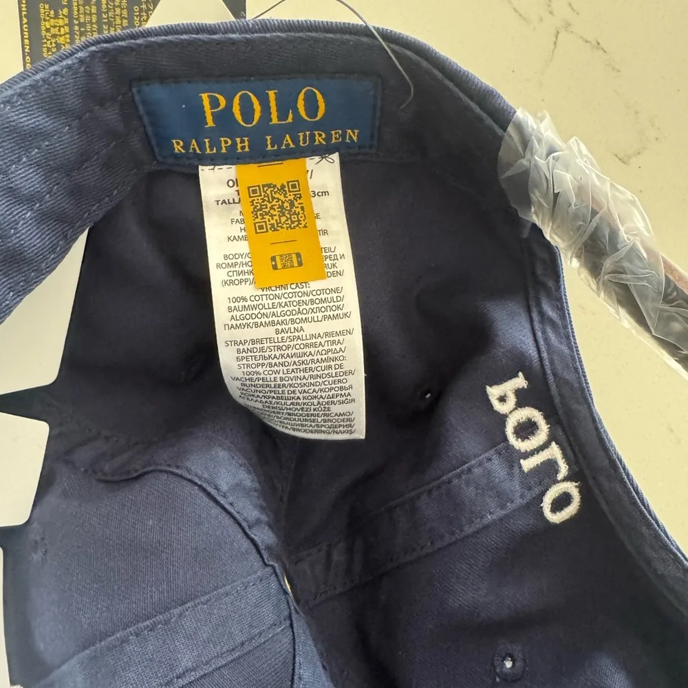 Polo Ralph Lauren Big Pony Core Replen Adjustable #3 Baseball Golf Hat Navy Rare - Picture 7 of 10